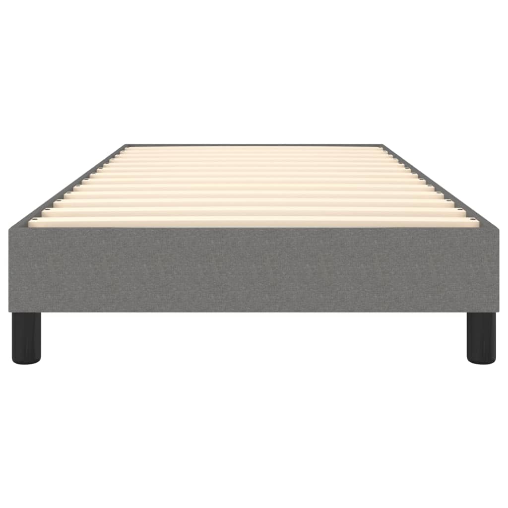 Boxspringbett Dunkelgrau 100x200 cm Stoff - Pazzar.ch