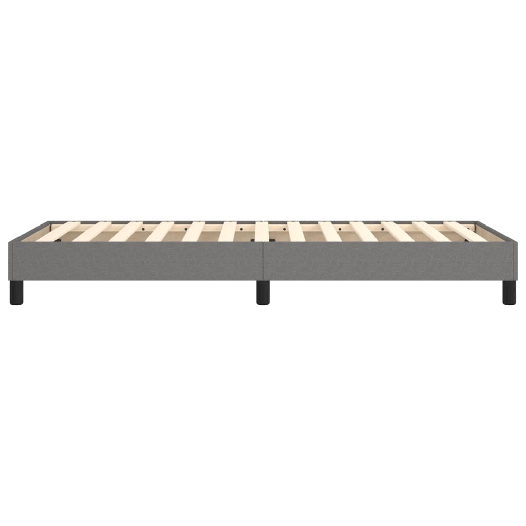 Bettgestell ohne Matratze Dunkelgrau 100x200 cm Stoff