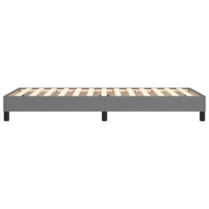 Boxspringbett Dunkelgrau 100x200 cm Stoff - Pazzar.ch