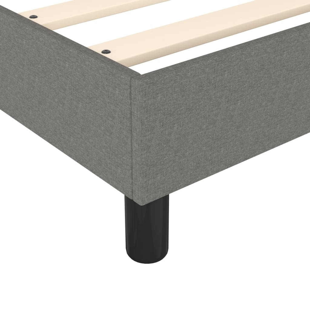 Boxspringbett Dunkelgrau 100x200 cm Stoff - Pazzar.ch