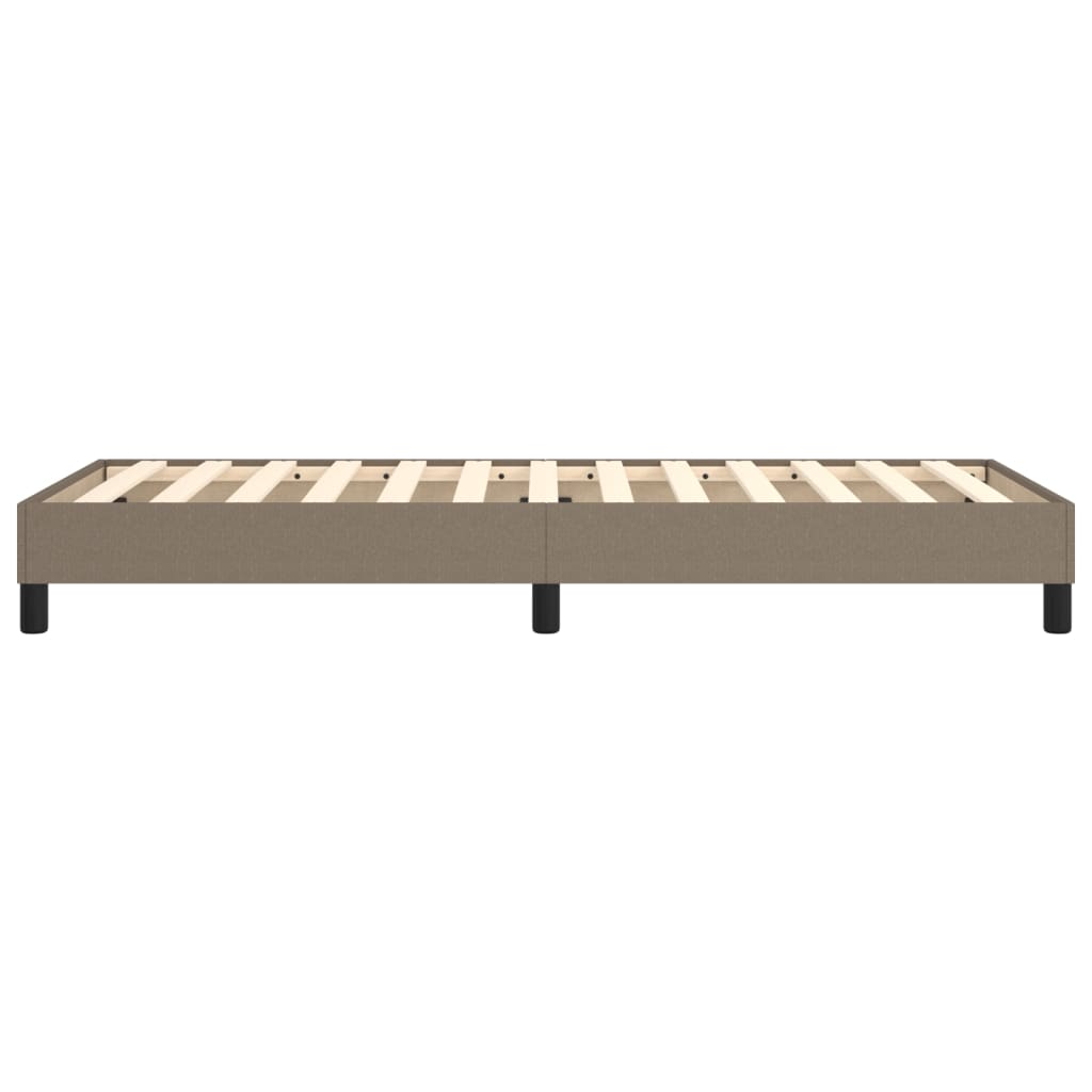 Bettgestell ohne Matratze Taupe 100x200 cm Stoff