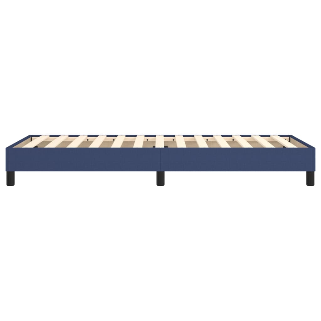 Bettgestell ohne Matratze Blau 100x200 cm Stoff