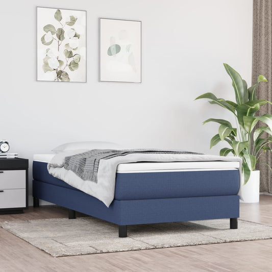 Boxspringbett Blau 100x200 cm Stoff - Pazzar.ch