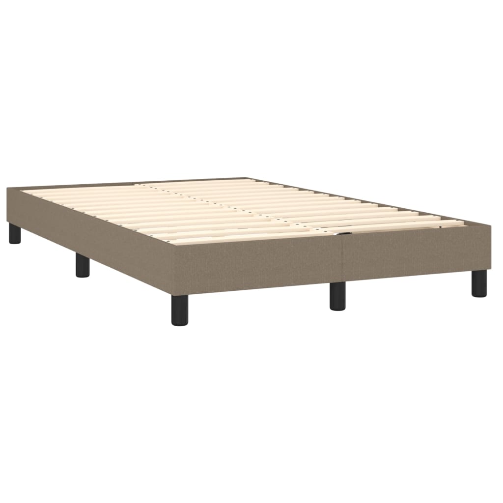 Bettgestell ohne Matratze Taupe 120x200 cm Stoff