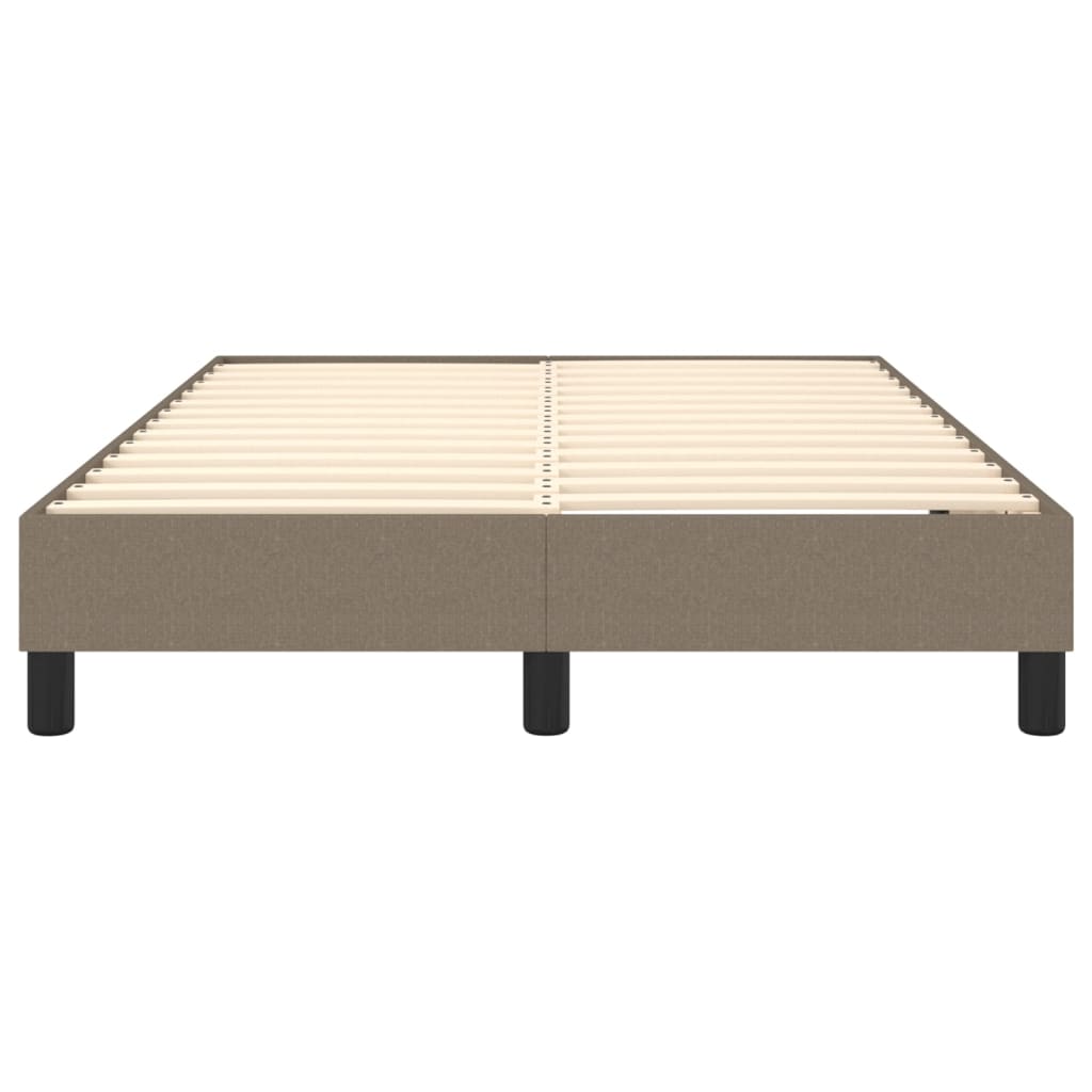 Bettgestell ohne Matratze Taupe 120x200 cm Stoff