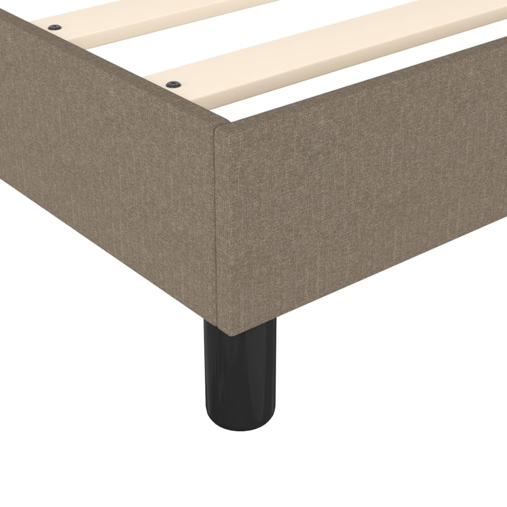 Boxspringbett Taupe 120x200 cm Stoff - Pazzar.ch