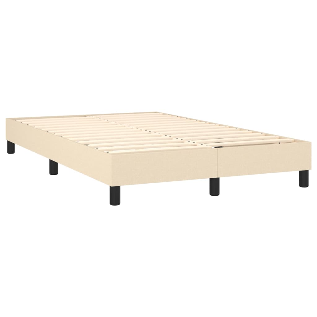 Boxspringbett Creme 120x200 cm Stoff - Pazzar.ch
