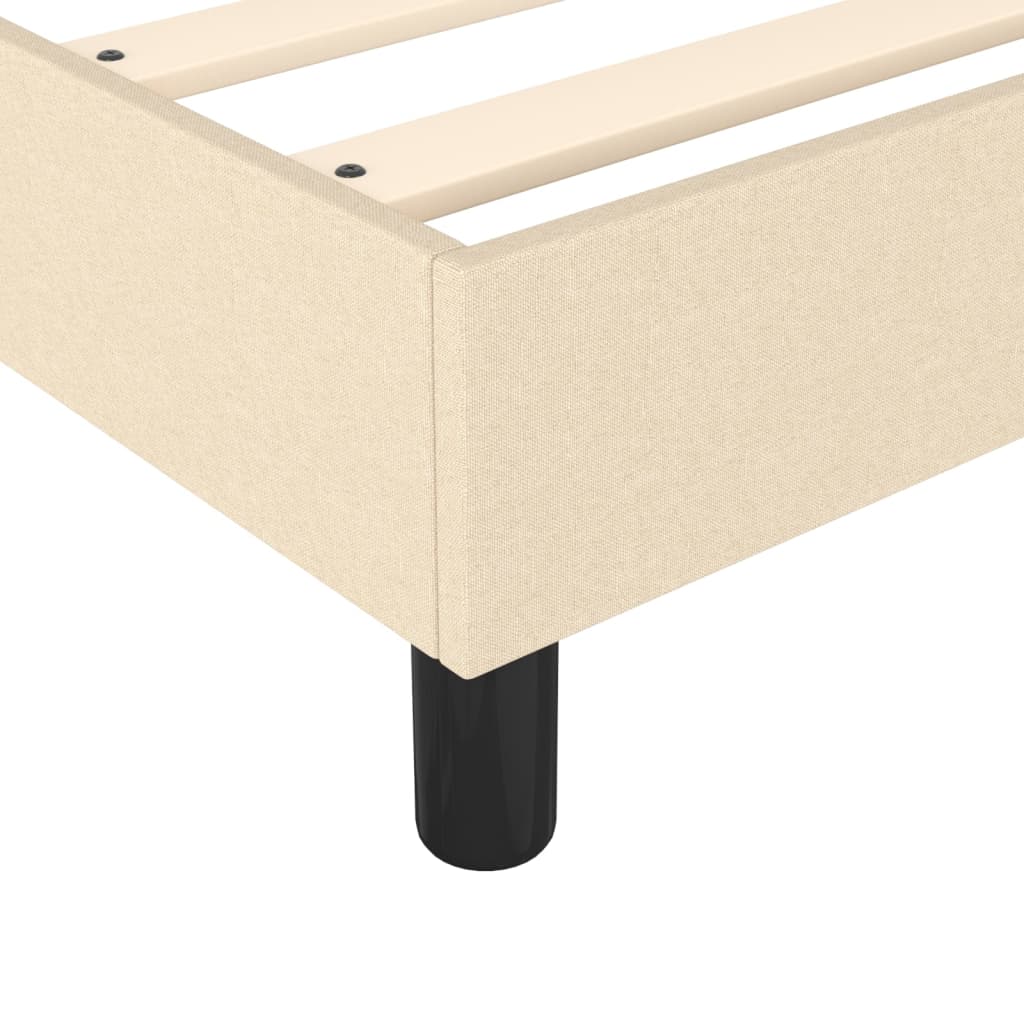 Boxspringbett Creme 120x200 cm Stoff - Pazzar.ch