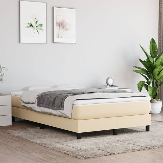Boxspringbett Creme 120x200 cm Stoff - Pazzar.ch