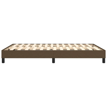Boxspringbett Dunkelbraun 140x200 cm Stoff - Pazzar.ch