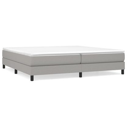 Boxspringbett Hellgrau 200x200 cm Stoff - Pazzar.ch