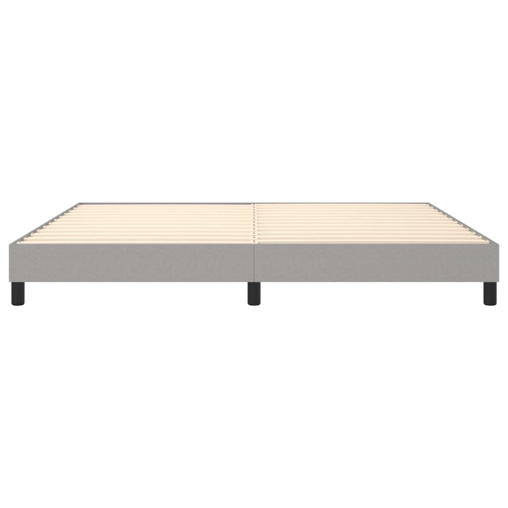 Boxspringbett Hellgrau 200x200 cm Stoff - Pazzar.ch