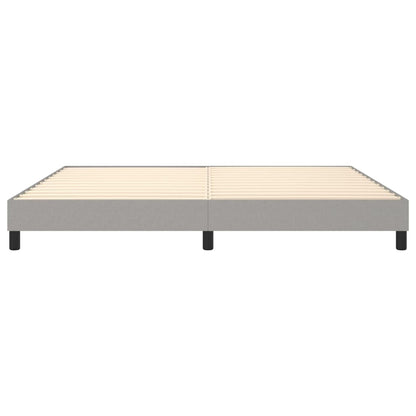 Boxspringbett Hellgrau 200x200 cm Stoff - Pazzar.ch