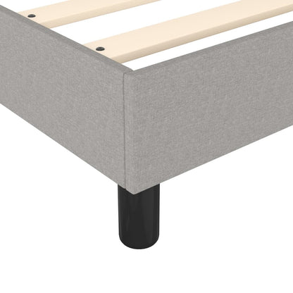 Boxspringbett Hellgrau 200x200 cm Stoff - Pazzar.ch