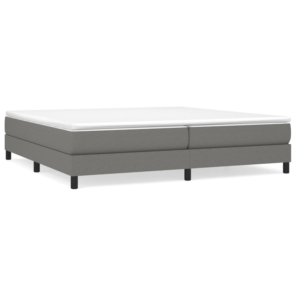 Boxspringbett Dunkelgrau 200x200 cm Stoff - Pazzar.ch