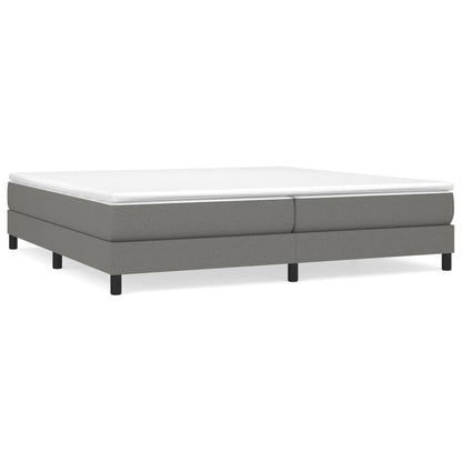 Boxspringbett Dunkelgrau 200x200 cm Stoff - Pazzar.ch