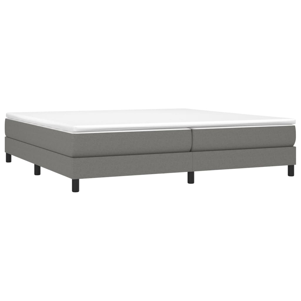 Boxspringbett Dunkelgrau 200x200 cm Stoff - Pazzar.ch
