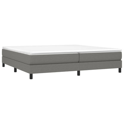 Boxspringbett Dunkelgrau 200x200 cm Stoff - Pazzar.ch
