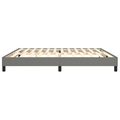 Boxspringbett Dunkelgrau 200x200 cm Stoff - Pazzar.ch
