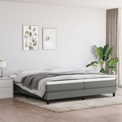 Boxspringbett Dunkelgrau 200x200 cm Stoff - Pazzar.ch