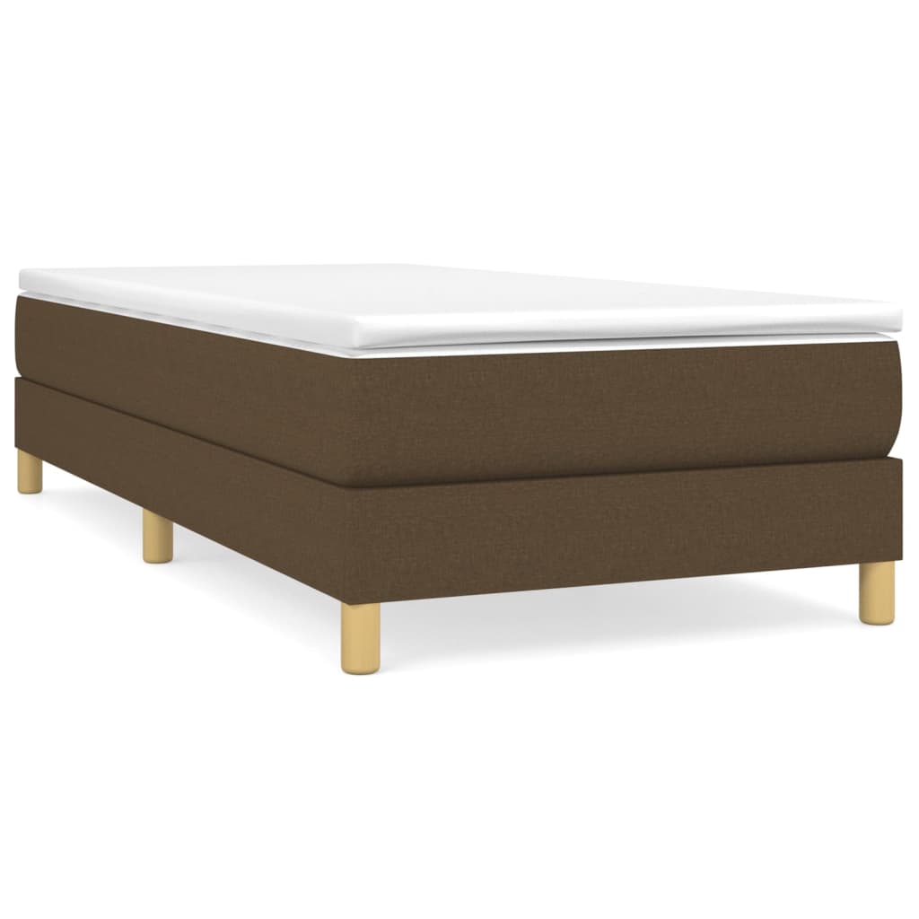 Boxspringbett Dunkelbraun 80x200 cm Stoff - Pazzar.ch