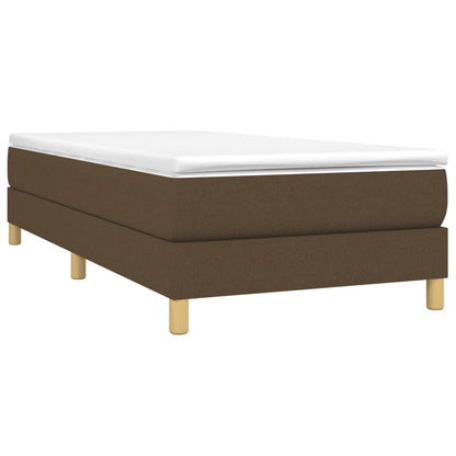 Boxspringbett Dunkelbraun 80x200 cm Stoff - Pazzar.ch