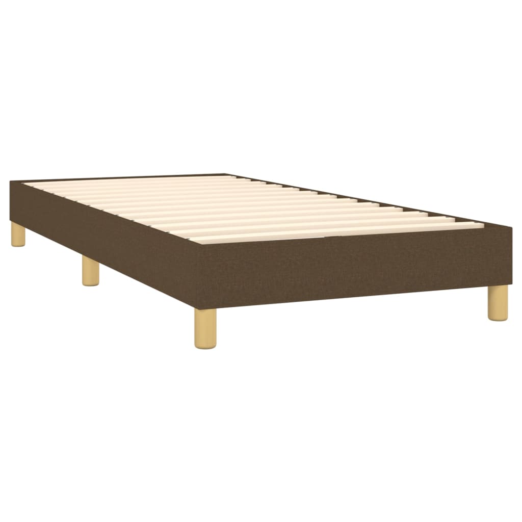 Boxspringbett Dunkelbraun 80x200 cm Stoff - Pazzar.ch