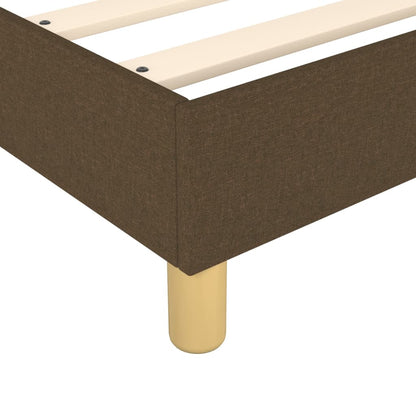 Boxspringbett Dunkelbraun 80x200 cm Stoff - Pazzar.ch