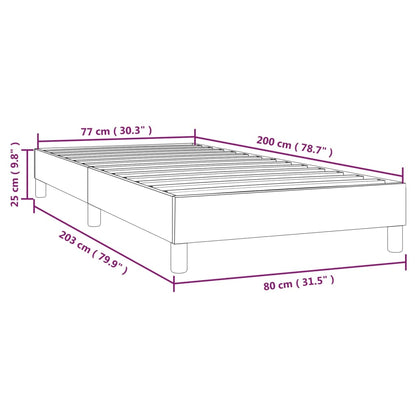 Bettgestell Dunkelbraun 80x200 cm Stoff - Pazzar.ch