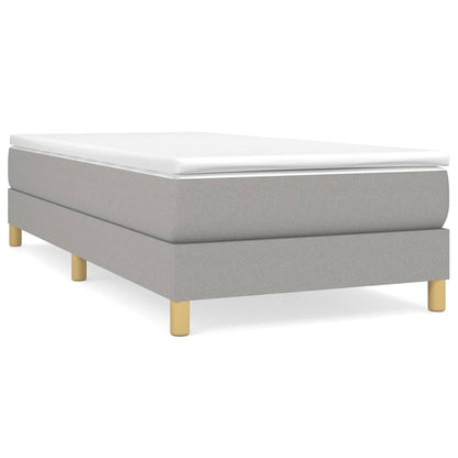 Boxspringbett Hellgrau 100x200 cm Stoff - Pazzar.ch