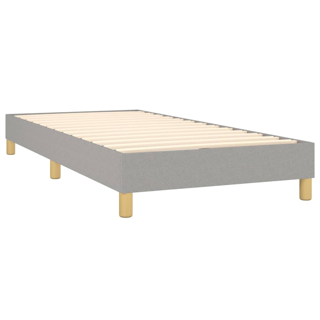 Boxspringbett Hellgrau 100x200 cm Stoff - Pazzar.ch