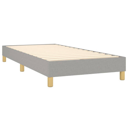 Boxspringbett Hellgrau 100x200 cm Stoff - Pazzar.ch