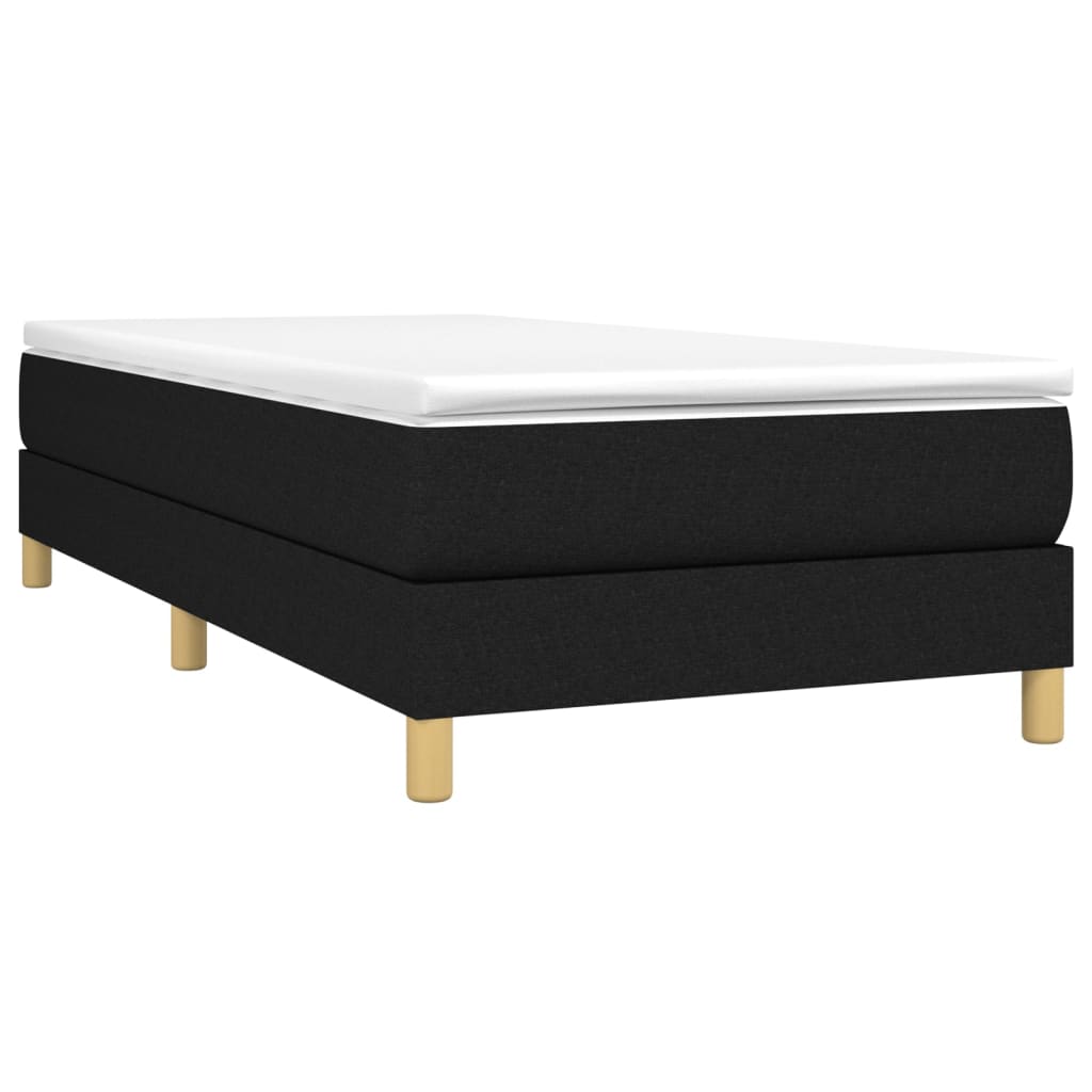 Boxspringbett Schwarz 100x200 cm Stoff - Pazzar.ch