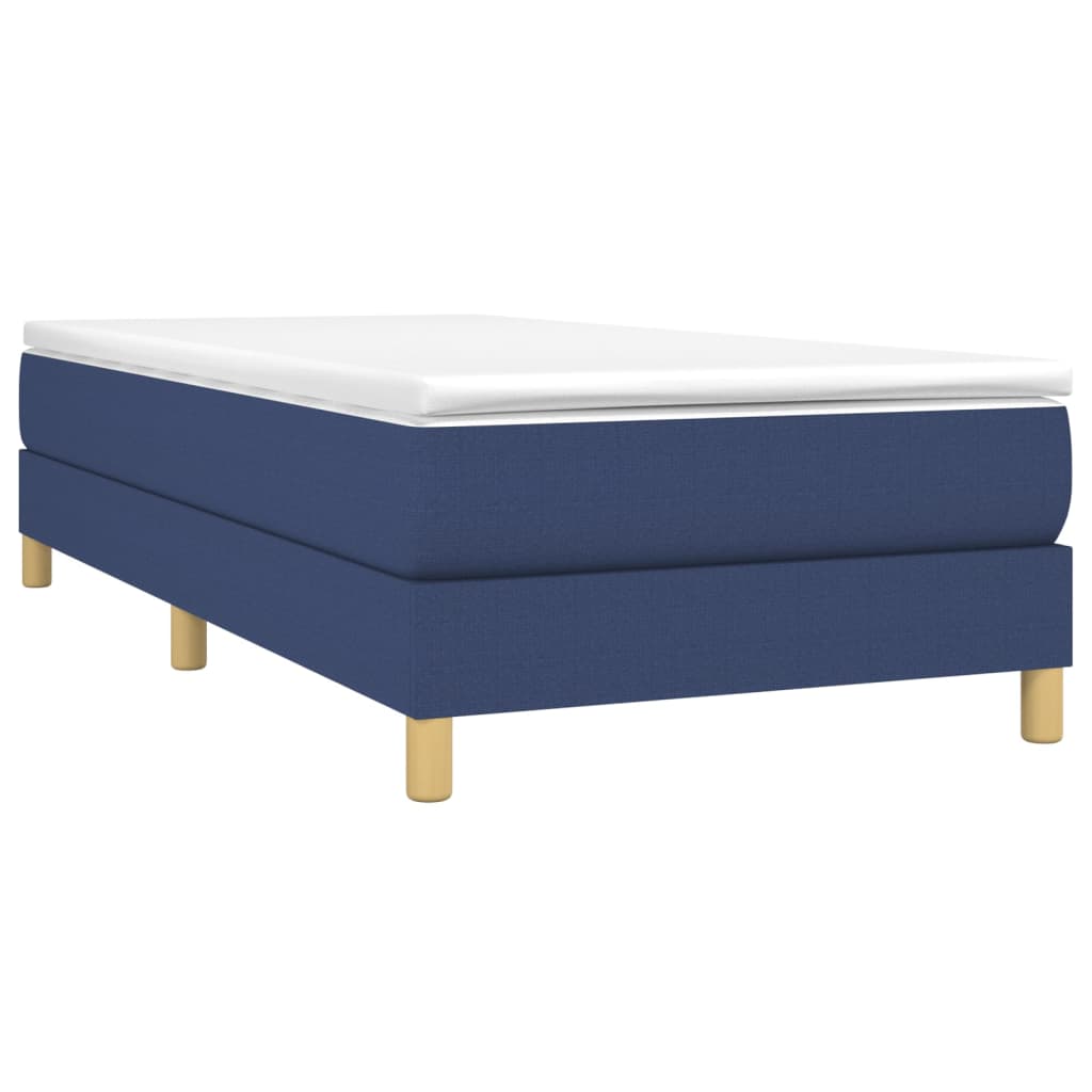Boxspringbett Blau 100x200 cm Stoff - Pazzar.ch