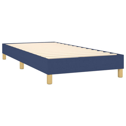 Boxspringbett Blau 100x200 cm Stoff - Pazzar.ch