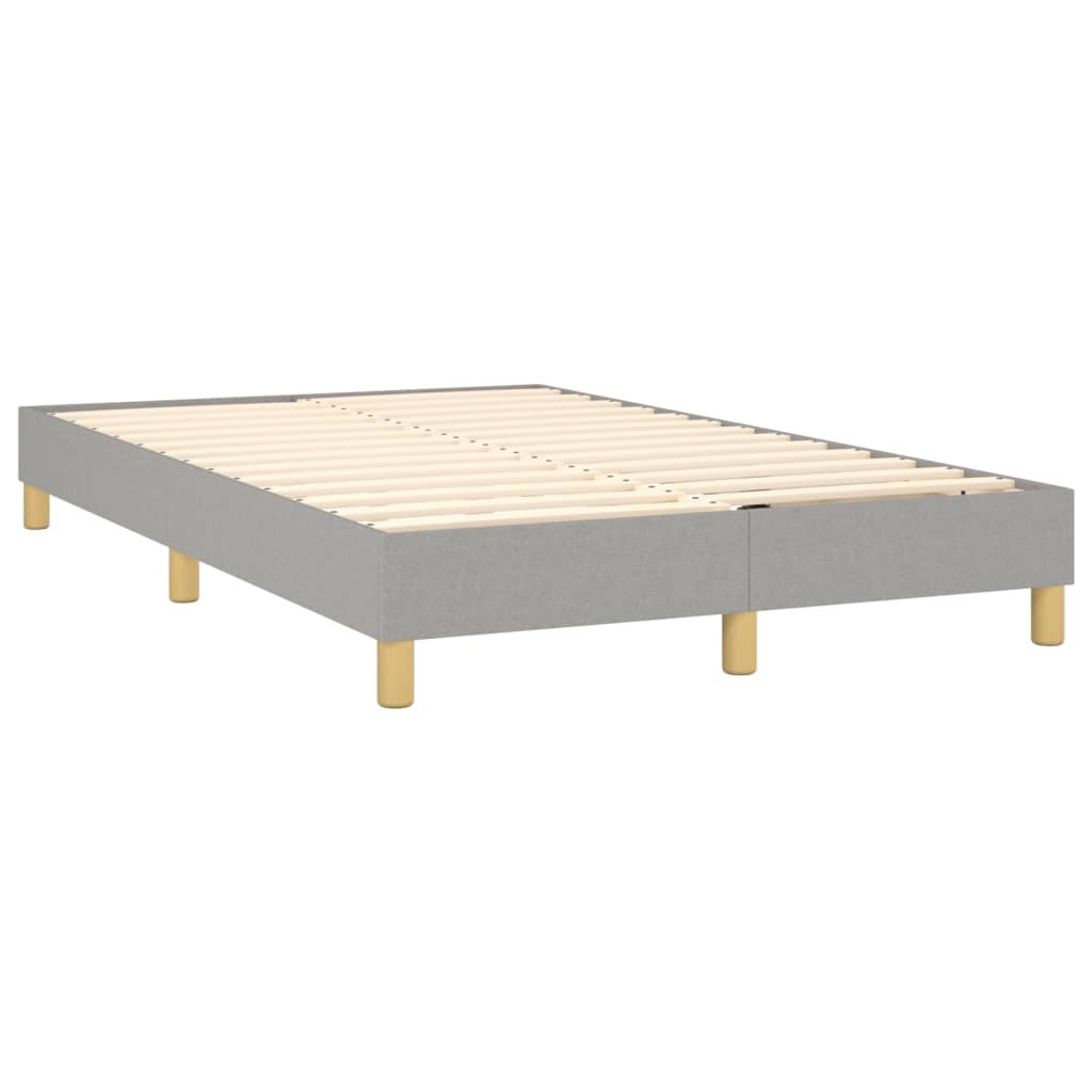 Boxspringbett Hellgrau 120x200 cm Stoff - Pazzar.ch