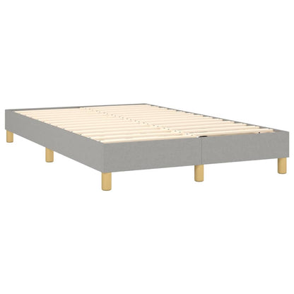 Boxspringbett Hellgrau 120x200 cm Stoff - Pazzar.ch