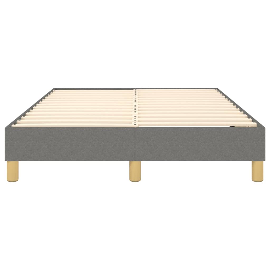 Bettgestell ohne Matratze Dunkelgrau 120x200 cm Stoff