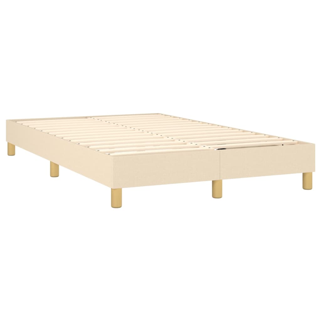 Boxspringbett Creme 120x200 cm Stoff - Pazzar.ch