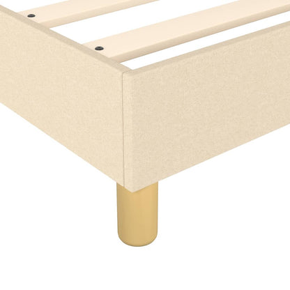 Boxspringbett Creme 120x200 cm Stoff - Pazzar.ch