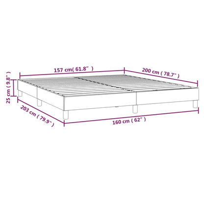 Bettgestell Taupe 160x200 cm Stoff - Pazzar.ch