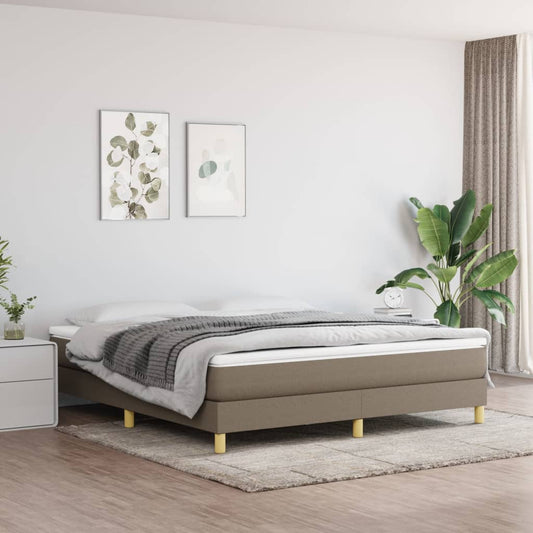 Boxspringbett Taupe 160x200 cm Stoff - Pazzar.ch