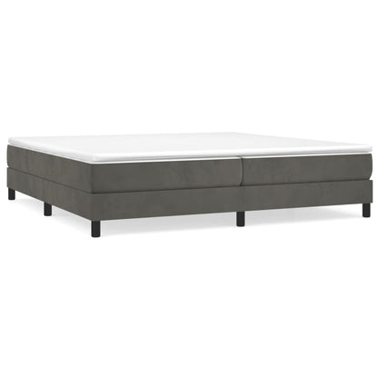 Boxspringbett Dunkelgrau 200x200 cm Samt - Pazzar.ch