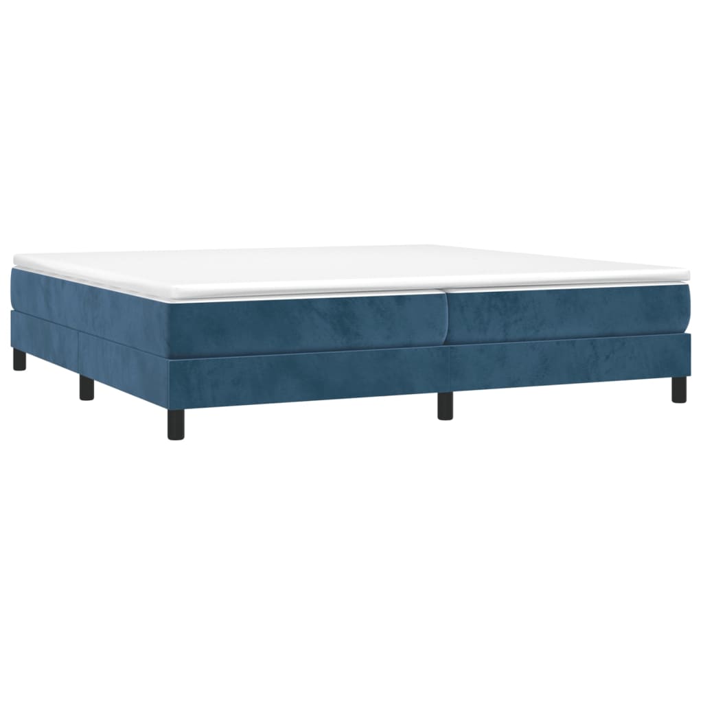 Boxspringbett Dunkelblau 200x200 cm Samt - Pazzar.ch
