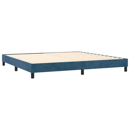 Boxspringbett Dunkelblau 200x200 cm Samt - Pazzar.ch