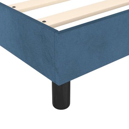 Boxspringbett Dunkelblau 200x200 cm Samt - Pazzar.ch