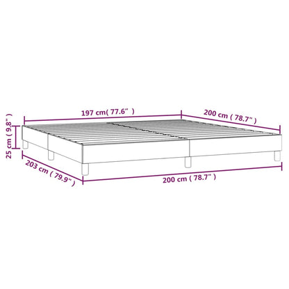 Bettgestell Dunkelblau 200x200 cm Samt - Pazzar.ch