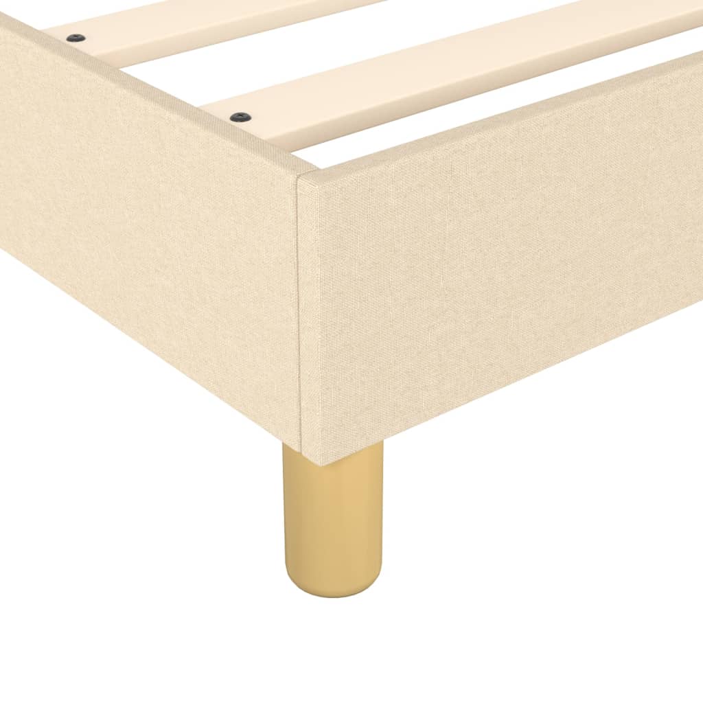 Boxspringbett Creme 90x200 cm Stoff - Pazzar.ch