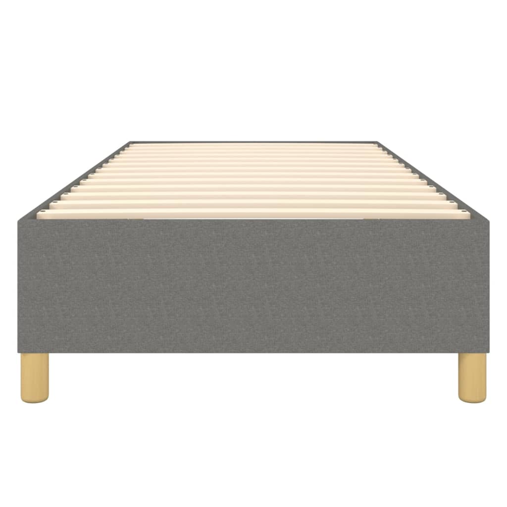 Boxspringbett Dunkelgrau 100x200 cm Stoff - Pazzar.ch