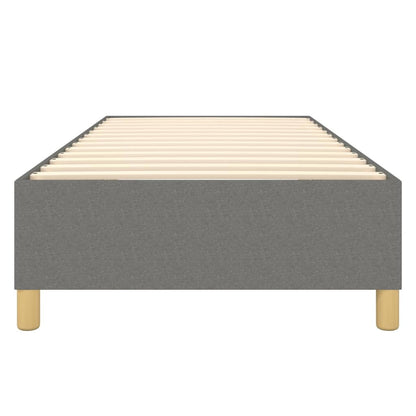 Boxspringbett Dunkelgrau 100x200 cm Stoff - Pazzar.ch